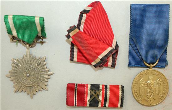 A collection of German Third Reich medals,